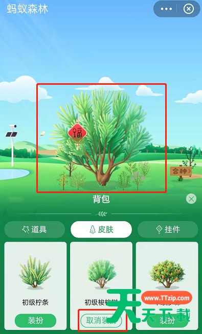蚂蚁森林怎么获取已种树永久皮肤？支付宝蚂蚁森林获取已种树永久皮肤的方法