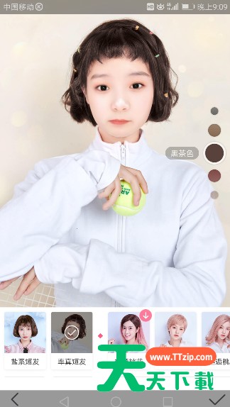 在美颜相机中使用发型管家的方法