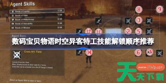 数码宝贝物语时空异客忠诚羁绊技能怎么解锁 数码宝贝物语时空异客特工技能解锁顺序推荐