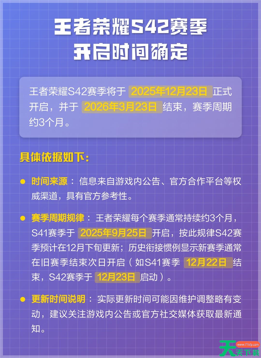 王者荣耀s42赛季什么时候开始 王者荣耀s42赛季什么时候开始