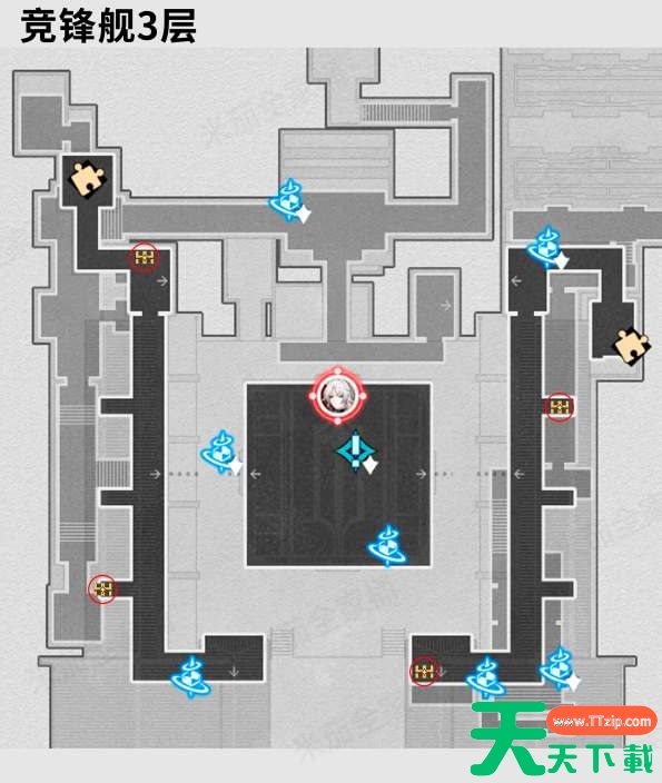 崩坏星穹铁道2.5新地图竞峰舰所有宝箱位置 崩坏星穹铁道2.5新地图竞峰舰所有宝箱位置