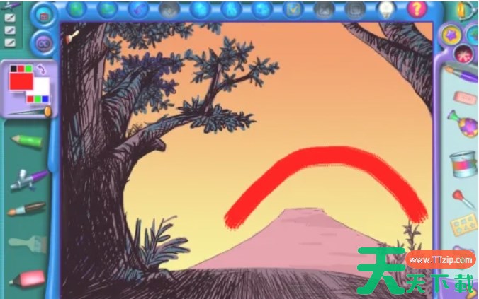 金山画王怎么给画布添加油刷涂鸦？-金山画王给画布添加油刷涂鸦的方法