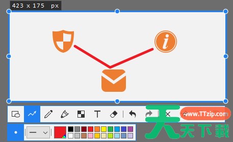 Snipaste怎么添加折线标注-添加折线标注的方法