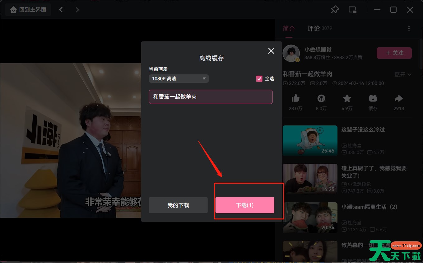 哔哩哔哩怎么投屏电视？-哔哩哔哩如何下载视频？