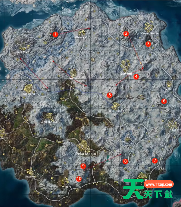 绝地求生维寒迪熊在哪里 北极熊位置大全