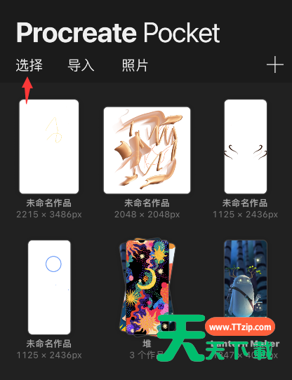 procreate pocket怎么预览作品？procreate pocket预览图片教程