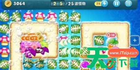 保卫萝卜1深海10怎么过 保卫萝卜深海第10关攻略图解法