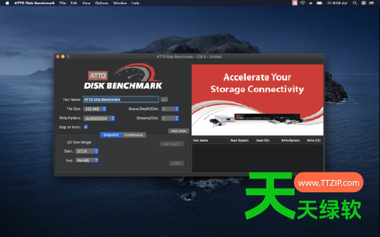 ATTO Disk Benchmark(硬盘U盘存储卡速度测试工具) V5.00.3 汉化版