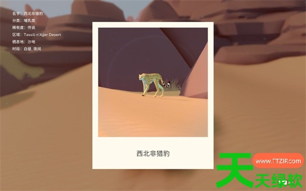 越过山丘沙漠传说生物金钱豹拍照点位一览